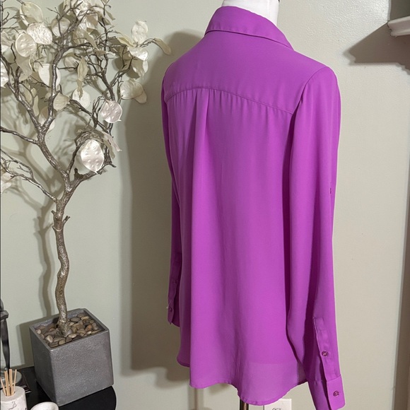 Express Women's Vibrant Purple Blouse - Picture 4 of 4